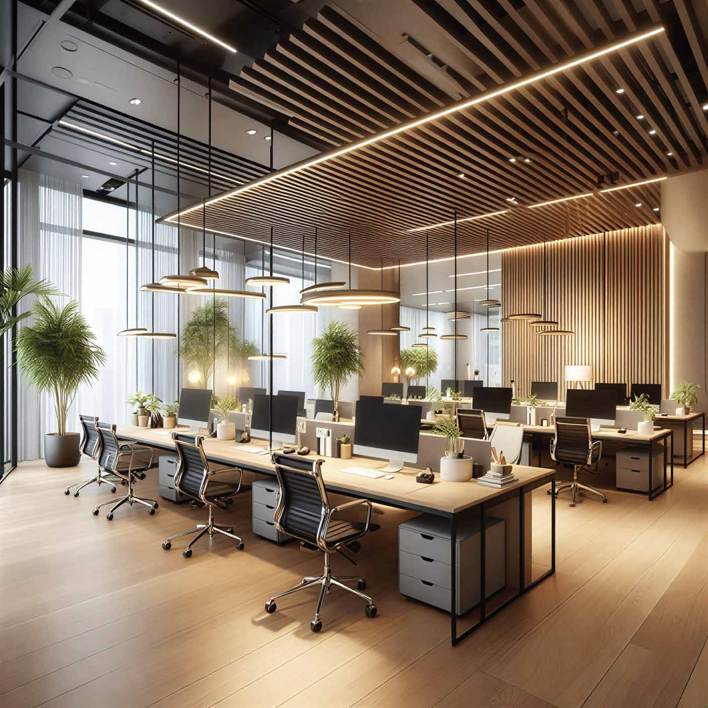 EdgeCraft architectural conference and executive corridor design